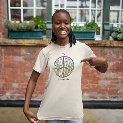 Be Awesome Tee (front, black text)