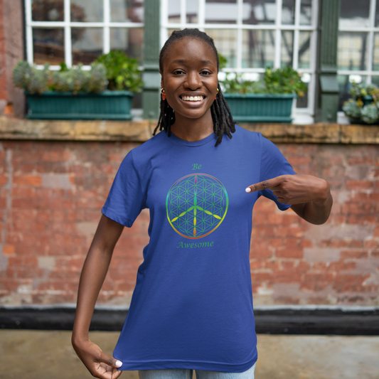 Be Awesome Tee (front, green text)