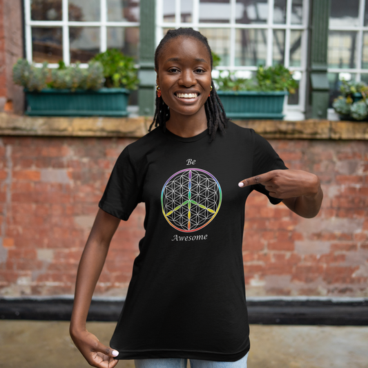 Be Awesome Tee (front, white text)