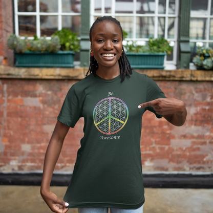 Be Awesome Tee (front, white text)