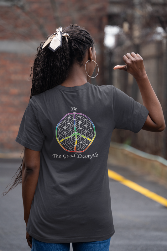 Be The Good Example Tee (back, white text)