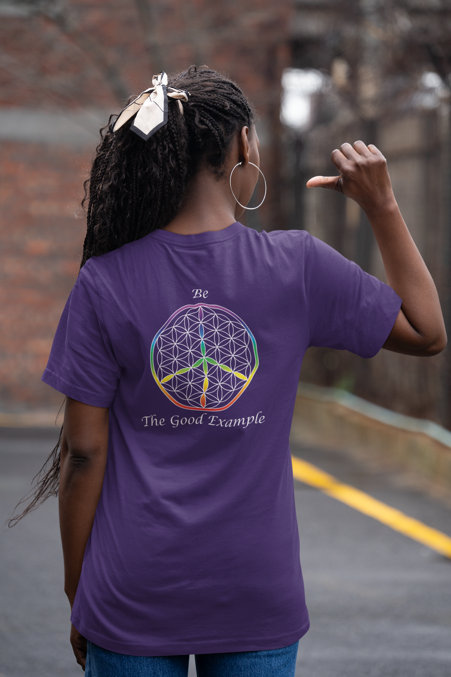 Be The Good Example Tee (back, white text)
