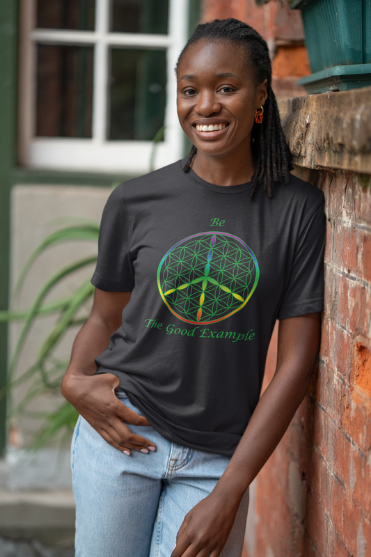 Be the Good Example Tee (front, green text)