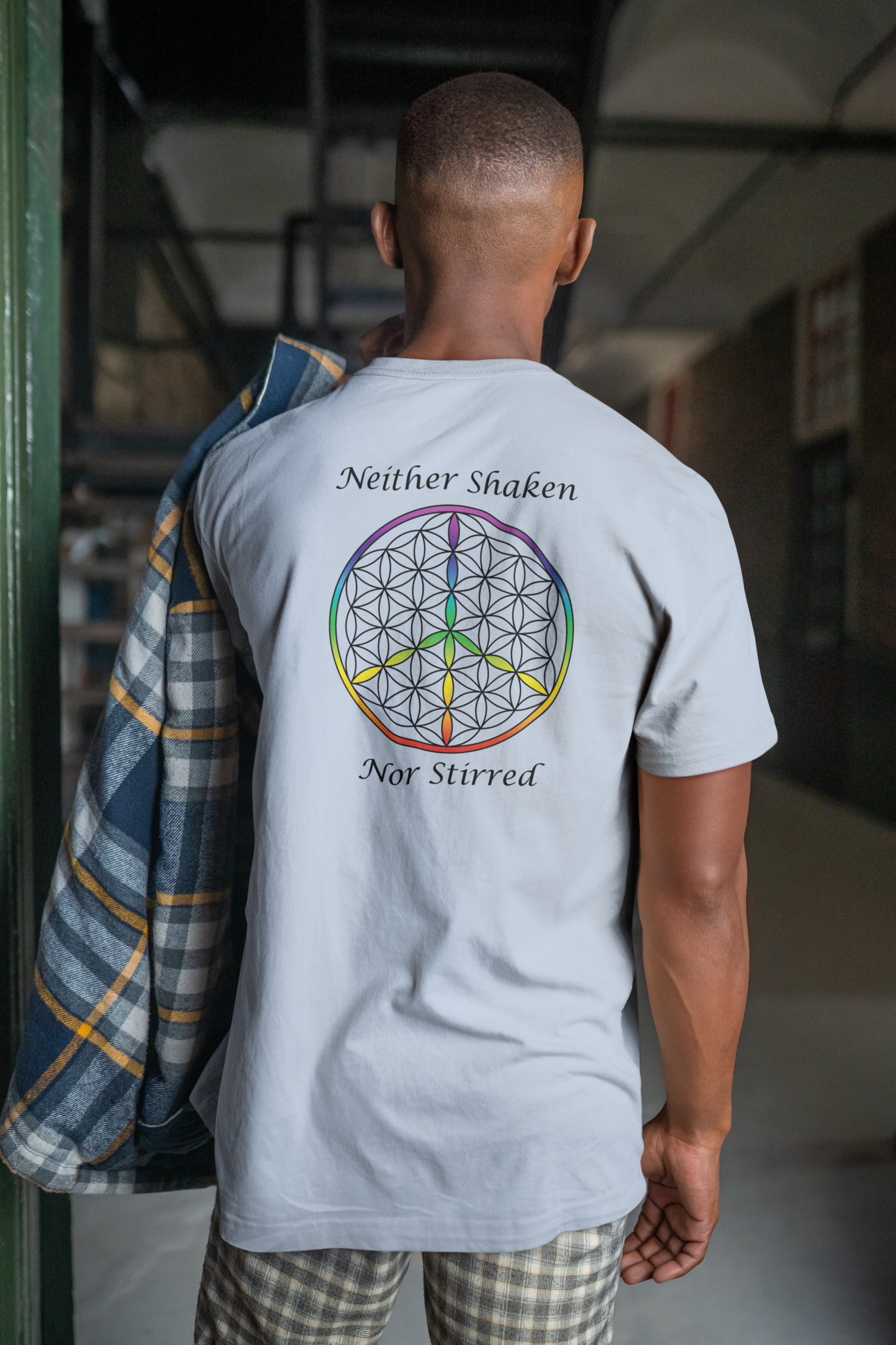 Neither Shaken Nor Stirred Tee (back, black text)
