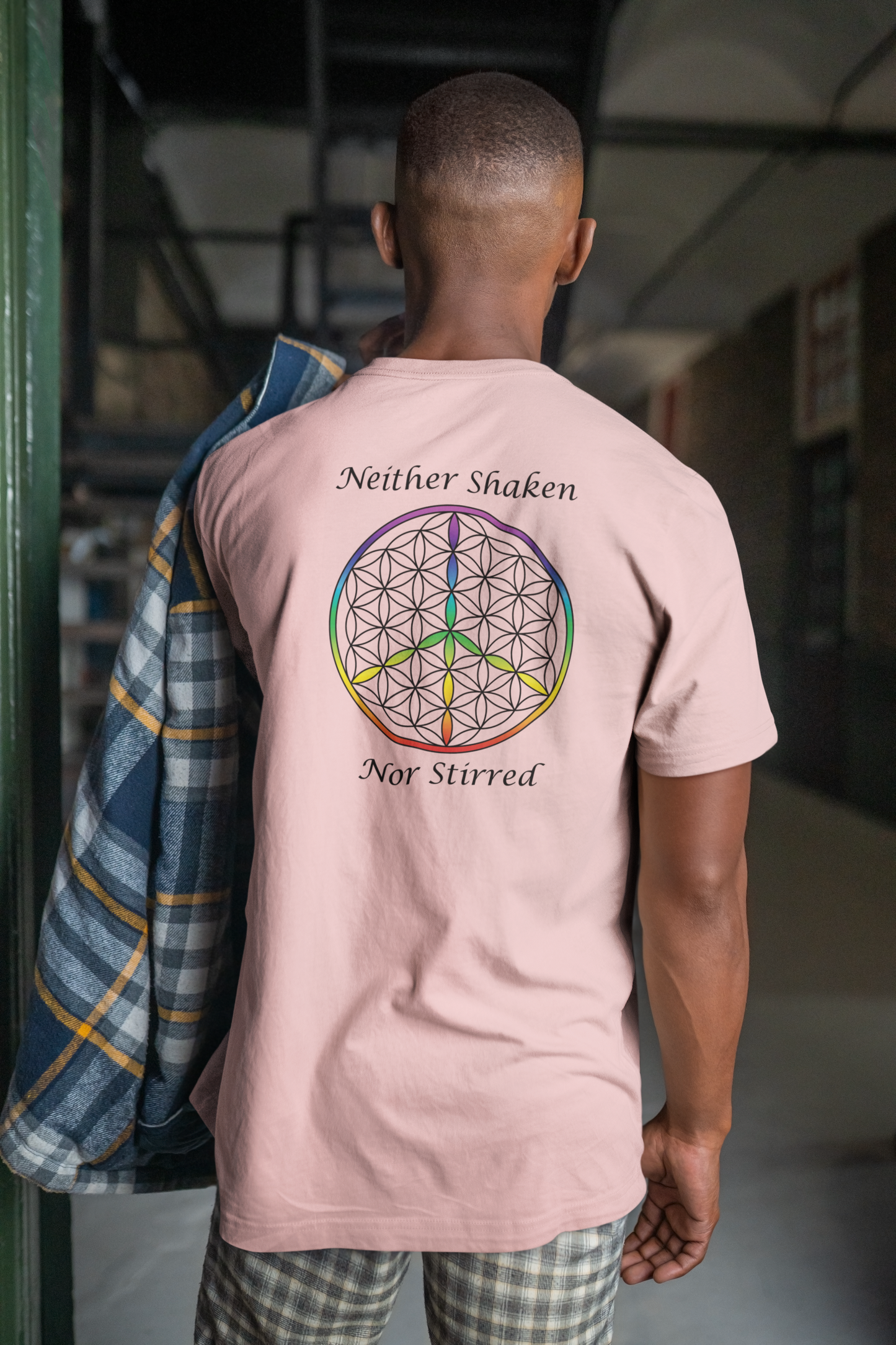 Neither Shaken Nor Stirred Tee (back, black text)