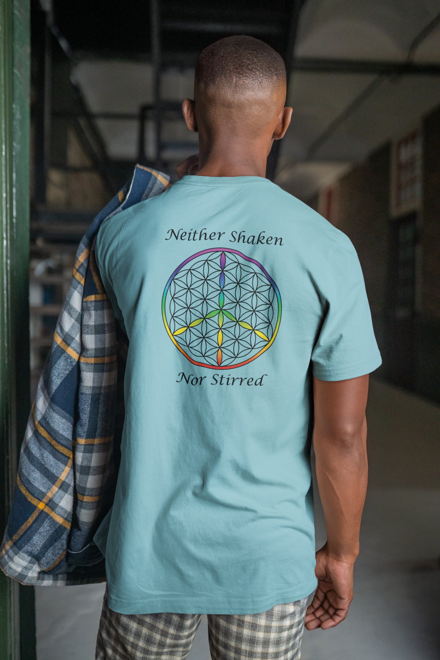 Neither Shaken Nor Stirred Tee (back, black text)