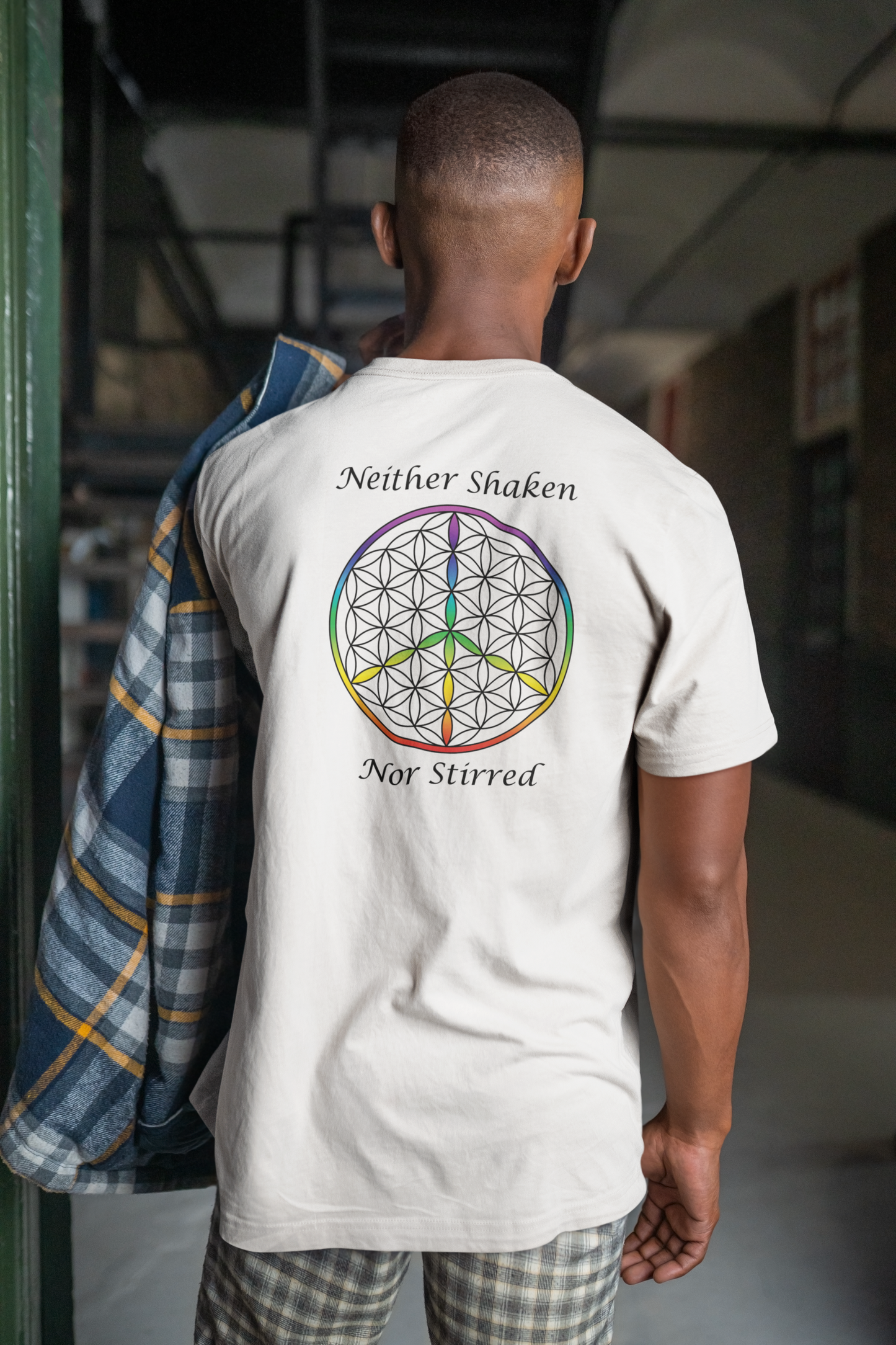 Neither Shaken Nor Stirred Tee (back, black text)