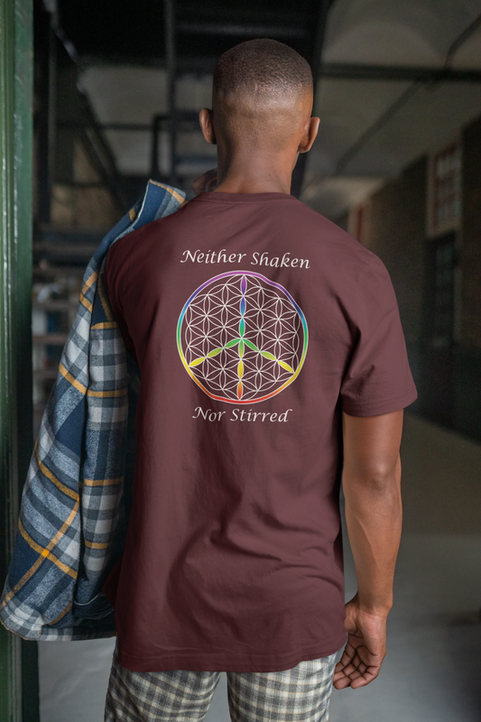Neither Shaken Nor Stirred Tee (back, white text)