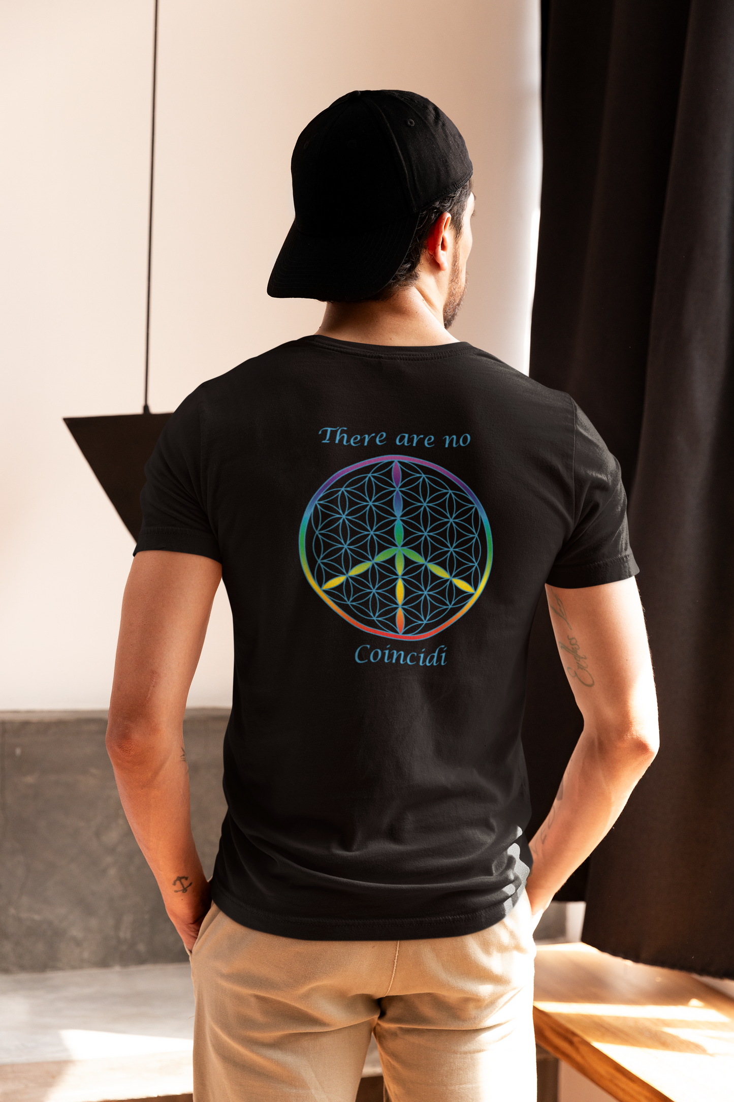 There Are No Coincidi Tee (back, sky blue text)