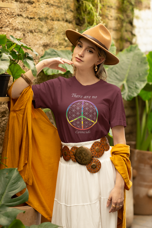 There Are  No Coincidi Tee (front, silver text)