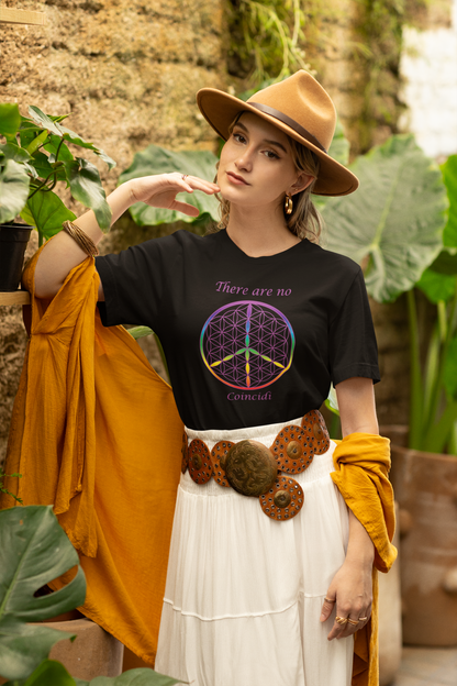 There Are  No Coincidi Tee (front, violet text)