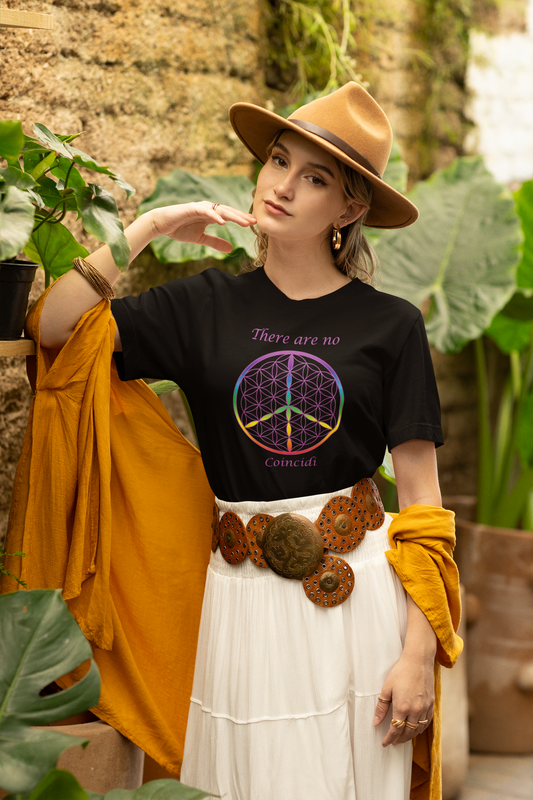 There Are  No Coincidi Tee (front, violet text)