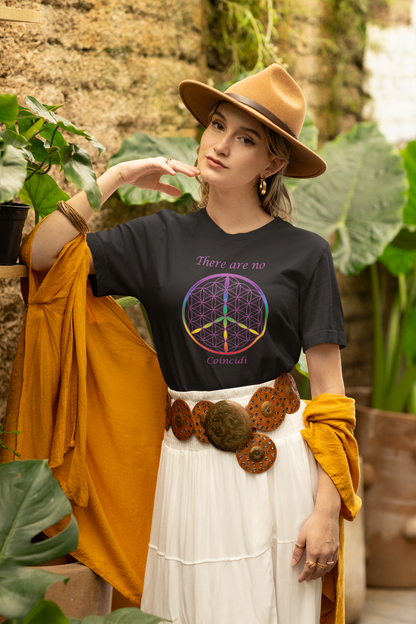 There Are  No Coincidi Tee (front, violet text)