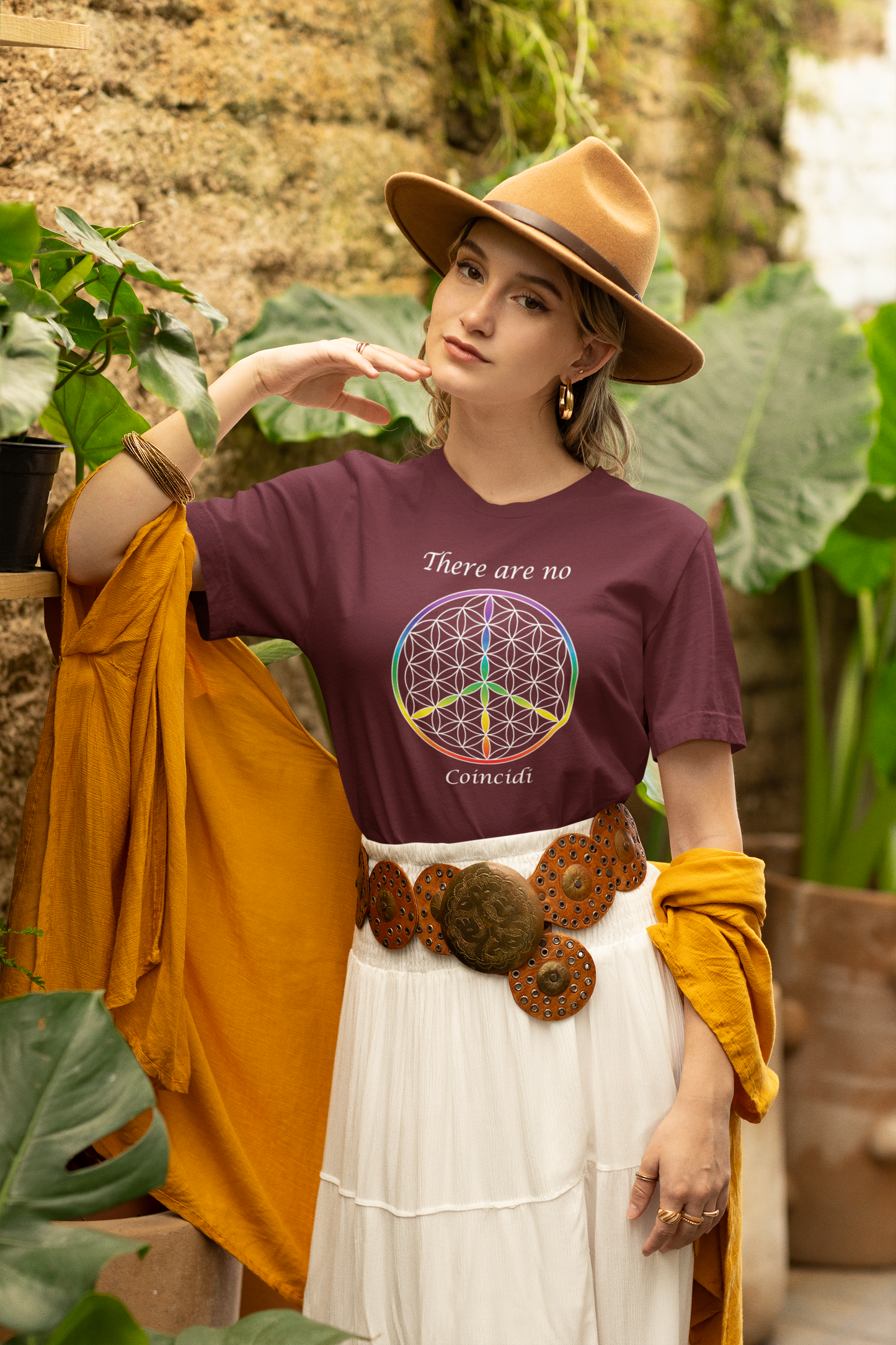 There Are  No Coincidi Tee (front, white text)