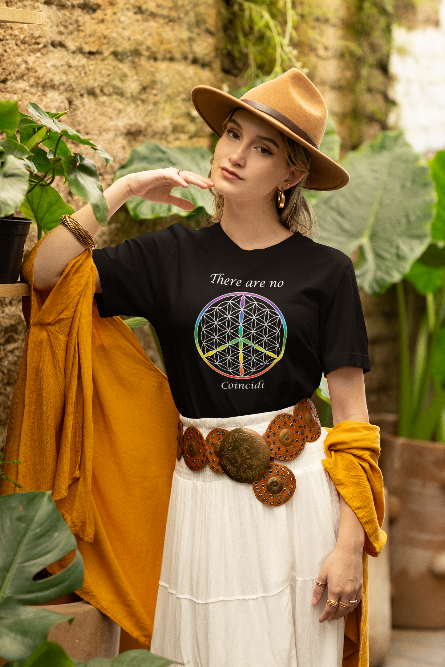 There Are  No Coincidi Tee (front, white text)