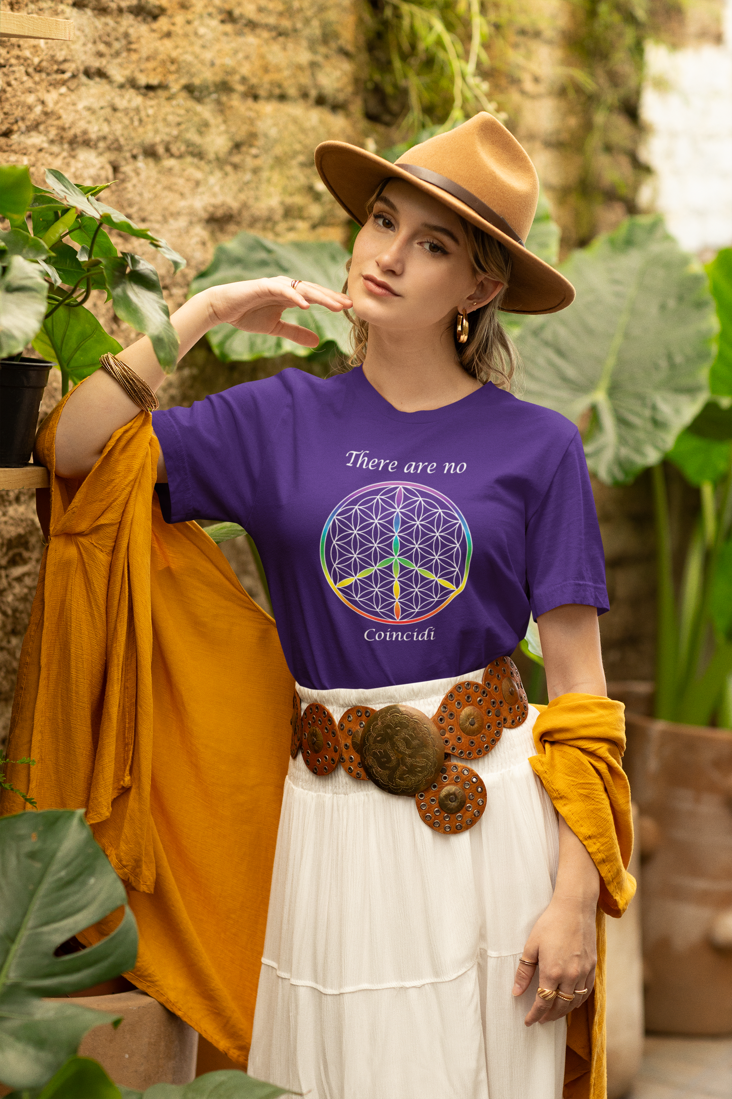 There Are  No Coincidi Tee (front, white text)