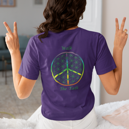 Walk The Talk Tee (back, green text)