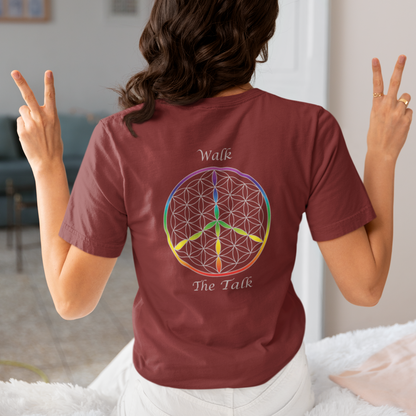 Walk The Talk Tee (back, silver text)