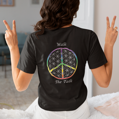 Walk The Talk Tee (back, white text)
