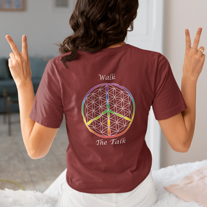 Walk The Talk Tee (back, white text)