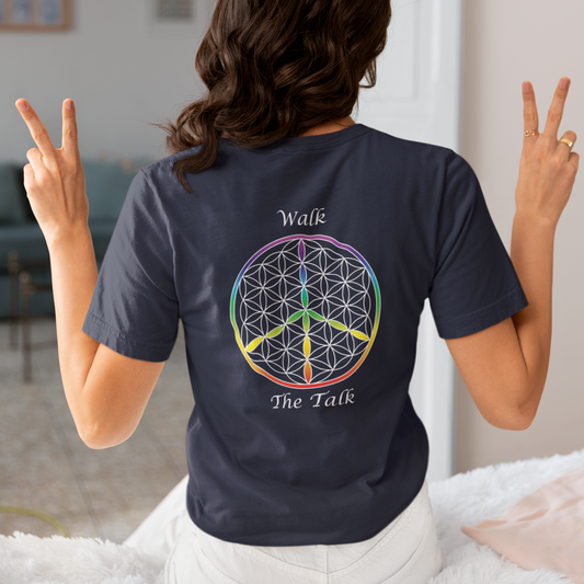 Walk The Talk Tee (back, white text)