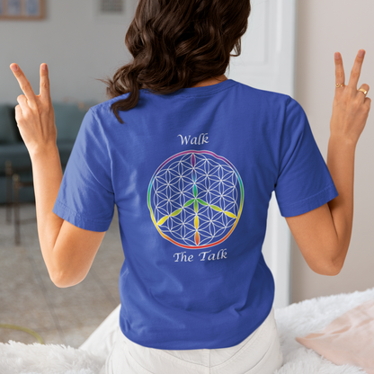 Walk The Talk Tee (back, white text)